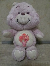 Vintage peluche mauve pale 32cm Bisounours (GJY)
