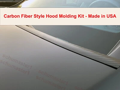 1pc Flexible CARBON FIBER Hood Trim Molding Kit - For Dodge 2010-2023 vehicles - Image 1 of 4