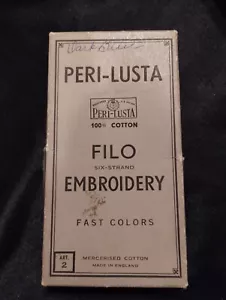 20 Skeins Vtg Peri-Lusta Cotton Light Blue 8 Strand Embroidery Thread Floss - Picture 1 of 2
