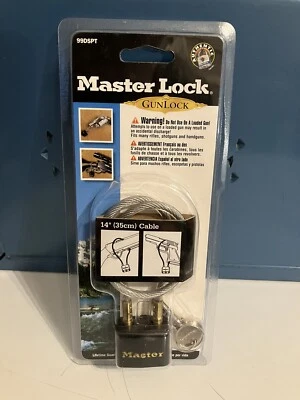 Master Lock 99DSPT 14" Cable w/Key For: Gun Safety Bike Bicycle Computer NEW 🔐 - Image 1 of 3
