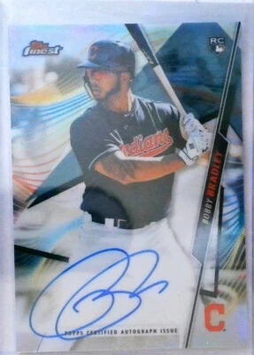 2020 Topps Finest - Finest Autographs #FA-BBR Bobby Bradley (AU, RC) - Image 1 of 2