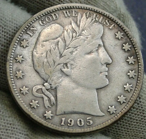 1905S Barber Half Dollar Cover