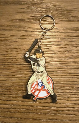 VTG Derek Jeter Keychain *RARE* Crown Pro Inc New York Yankees MLB 1998 Keyring - Image 1 of 2