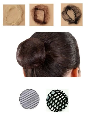 Classic Mesh Bun Hair Net Hair Bun Nets for Ballet Dance Gymnastic Equestrian  - Image 1 of 4