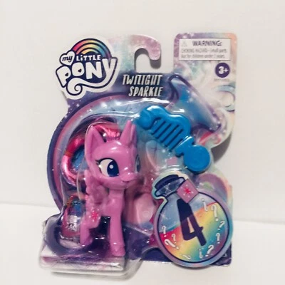 Boneco de brinquedo My Little Pony Twilight Sparkle Potion cavalo unicórnio 3” roxo MLP - Imagem 1 de 4