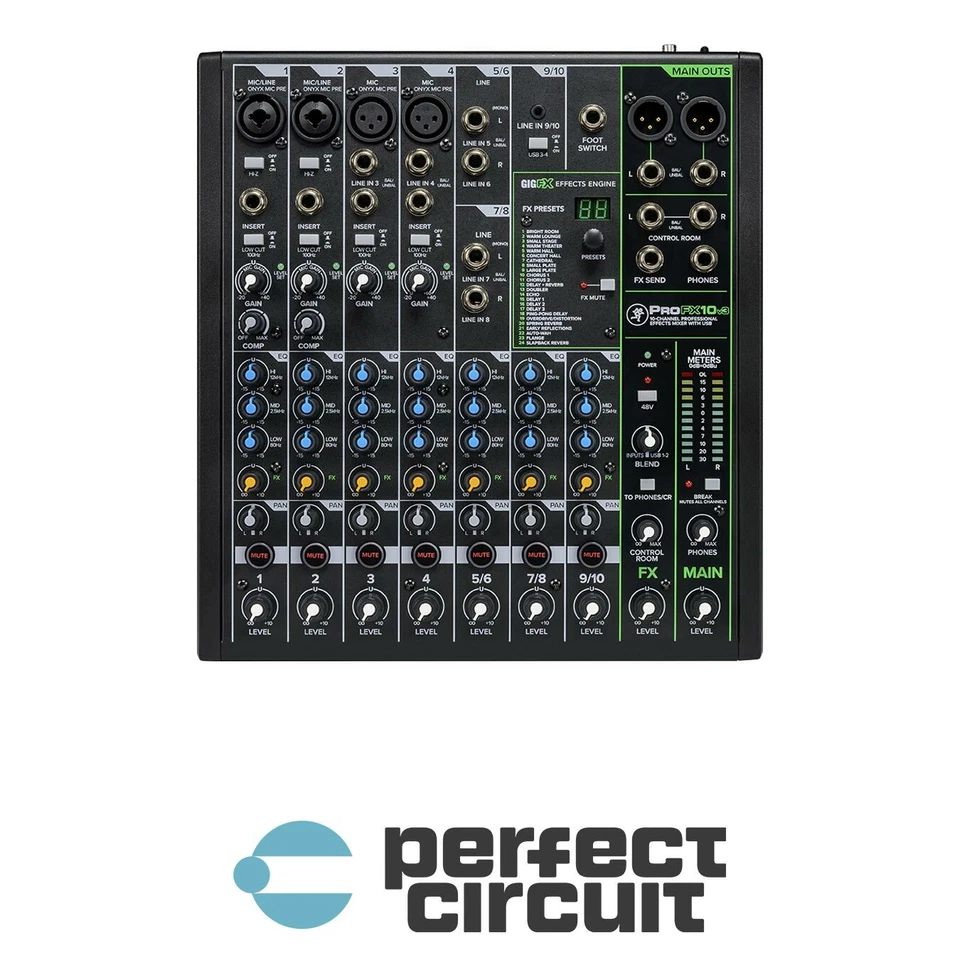 Mackie ProFX10v3 10-Channel Mixer PRO AUDIO - NEW - PERFECT CIRCUIT - Image 1 of 1