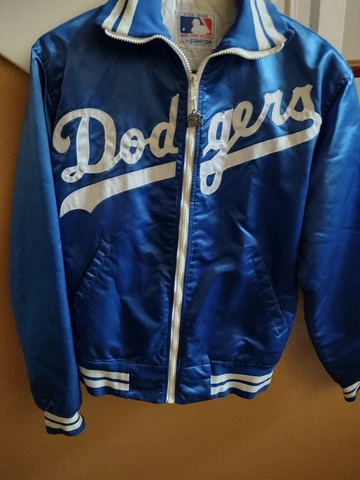 Vintage Los Angeles Dodgers Satin MLB Baseball Starter Jacket Medium Cover