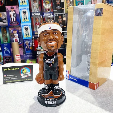 ALLEN IVERSON Philadelphia 76ers Serial #3 Knucklehead Exclusive NBA Bobblehead Cover