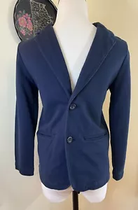 Old Navy Boys Coat Dress Casual Size 10/12 Navy Blue Preppy Special Occasion - Picture 1 of 3