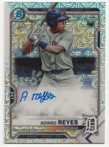2021 Bowman Chrome Mojo Adinso Reyes Auto #BCMA-ARE - Picture 1 of 2