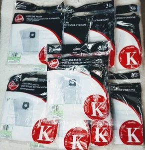 9 X Genuine Hoover Type K Allergen Micro Filtration Bags 3 Pack -27 Total Bags - Picture 1 of 5