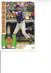 Carlos Tocci 2019 Topps Series 2 ""35 aniversario"" radiocontrol 113/150 Texas Rangers  - Imagen 1 de 1