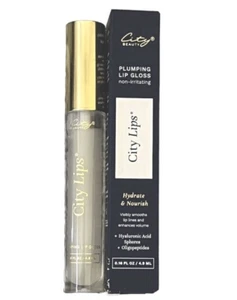CITY BEAUTY | City Lips Plumping, Hydrating, Smoothing Lip Gloss Color Clear NIB - Picture 1 of 6