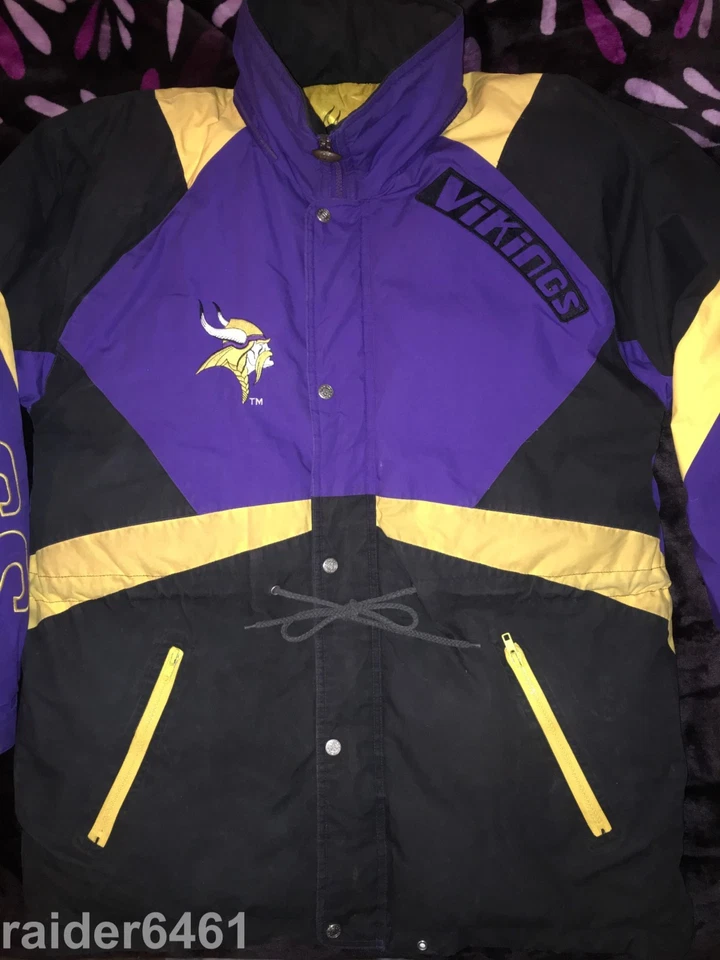 Chaqueta Parka de Invierno Bordada First Down Team NFL Minnesota Vikings Mediana Hombres Foto 1 de 4