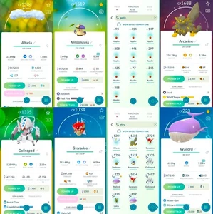 Mini PTC Golisopod, Wailord, Gyarados, Amoonguss, 547 k Stardust | Pokemon Trade Go ✨ - Foto 1 di 1