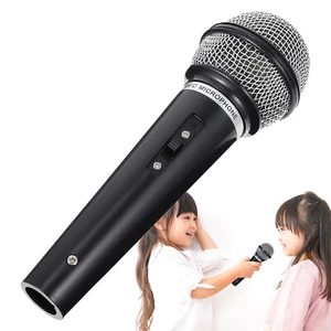 Fake Prop Microphone Plastic Speech Practice Stage Mic Toy Pretend Play Toy - Picture 1 of 11