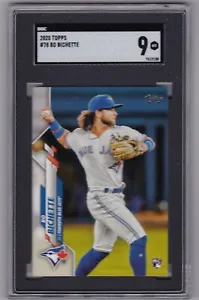 2020 Topps #78 Bo Bichette RC Rookie Card SGC 9 Mint G1 - Picture 1 of 2