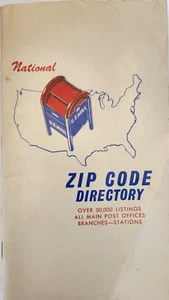 1967 National Zip Code Directory Booklet 128 pg booklet - Picture 1 of 4