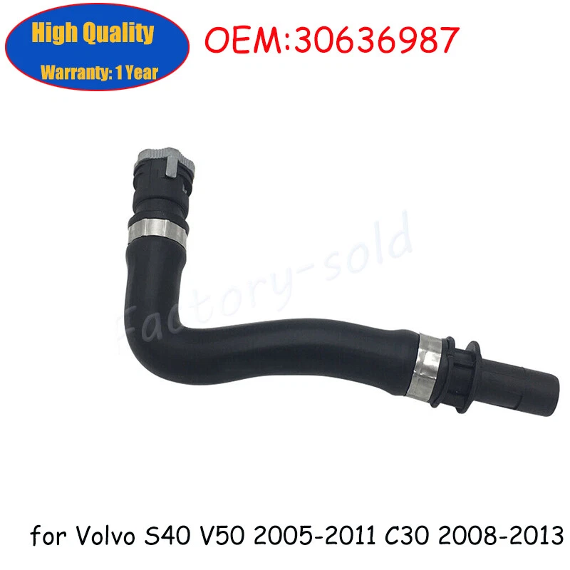 New UPPER HVAC Heater Outle Hose for Volvo C30 C70 S40 V50 2005-2011 30636987 - Image 1 of 1