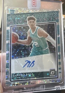 2020-221 LAMELO BALL DONRUSS OPTIC FAST BREAK SIGNATURES PRIZM RC SEALED CLEAN - Bild 1 von 4