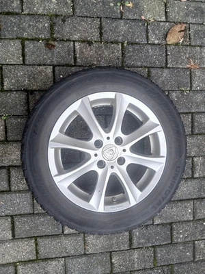 Wir verkaufen 4Alufelgen 16Zoll 4Loch mit gebrauchten Winterreifen 185/60 R16 - Bild 1 von 2