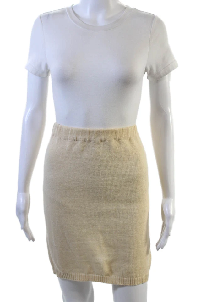Minifalda Joseph Tricot Mujer Lino Cintura Elástica Beige Talla XS Foto 1 de 4