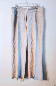Lane Bryant Leinenmischung Hose weites Bein Gr. 16 Taschen atmungsaktiv Boho klassisch - Bild 1 von 11