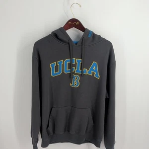 UCLA Bruins Football NCAA Colosseum Spellout Pullover Hoodie Black Size L - Picture 1 of 7