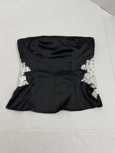 Corsé Princess Polly Pantano Negro Floral Encaje Top Talla 4 Para Mujer C63 - Imagen 1 de 9
