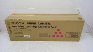 Genuine Ricoh Savin Lanier Pro Print Cartridge C751 Magenta/828187/48,500 Yield - Picture 1 of 8