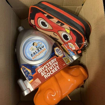 Ryan’s World Bundle DEAL 25 Surprise Rocket & Pencil Case Pouch NEW with Tags - Image 1 of 4
