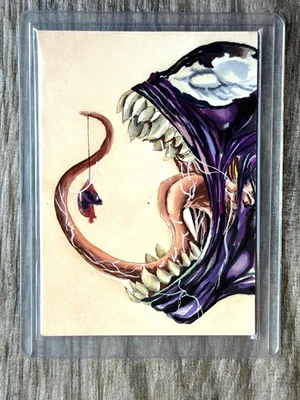 2024 MARVEL HOBBY HOLODECK SUPERHERO VENOM SPIDERMAN SKETCH ARTIST AUTO 1/1 - Image 1 of 2