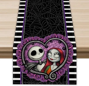 Halloween Table Runner Halloween Decorations for Home Kitchen Dining Halloween - Picture 1 of 5