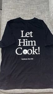 Mens Lululemon Golf Min Woo Lee Shirt Let Him Cook Black Large NWT - Picture 1 of 3