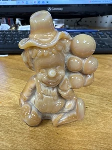 Vintage Mosser Glass, Balloon Clown, "Maxi", 1981, Chocolate No Chips Or Cracks - Picture 1 of 4