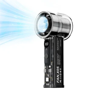 8000mAh Tragbarer Hand Turbo Ventilator, Geschwindigkeit (1-100) Einstellbar Mini Lüfter Wiederaufladbar... - Bild 1 von 7