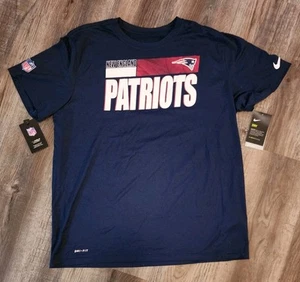 Nike Dri-Fit New England Patriots Herren Gr. XL OnField Standard Fit Navy T-Shirt - Bild 1 von 4