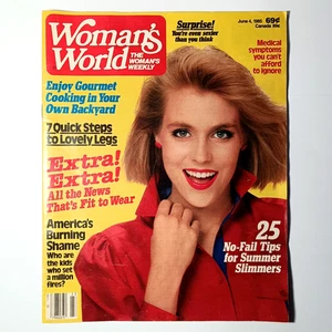 Woman's World magazine June 4 1985 vintage 1980s fashion recipes Lovely Legs - Bild 1 von 7