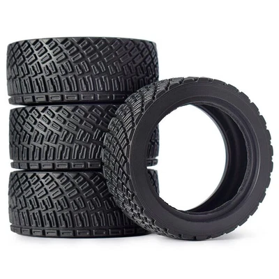 4x Austar 67mm RC Car Rubber Tires for 1/10 Rolly WLtoys 1/14 144001 HPI WR8 HSP - Image 1 of 4