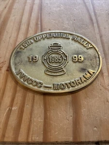 Vintage Messing 15. Obermühlen-Rallye 1999 Plakette - Bild 1 von 2