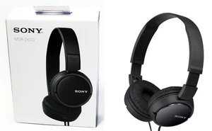 Sony MDR-ZX110 Negro Sobre la Oreja Auriculares Estéreo CABLEADOS-NUEVOS - Imagen 1 de 7