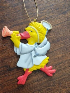 "Adorno de Navidad de cerámica Suzy's Zoo 1977 4" Suzy PATO Enesco E-9248 JAPÓN" de colección - Imagen 1 de 2