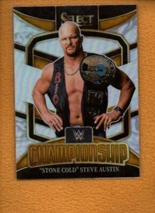 Stone Cold Steve Austin 2022 Panini Select WWE Championship Silver Prizm #5 - Picture 1 of 2