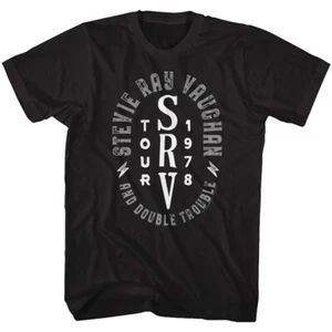 Stevie Ray Vaughan And Double Trouble 1978 Tour Herren T-Shirt Rock Musik Merch - Bild 1 von 3