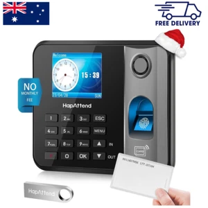 Attendance Machine Biometric Fingerprint Clock in Clock Out Machine Time Clocks - Picture 1 of 8