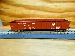 Mantua HO Scale 41' Pennsylvania PRR 372408 Brown Gondola - Picture 1 of 6