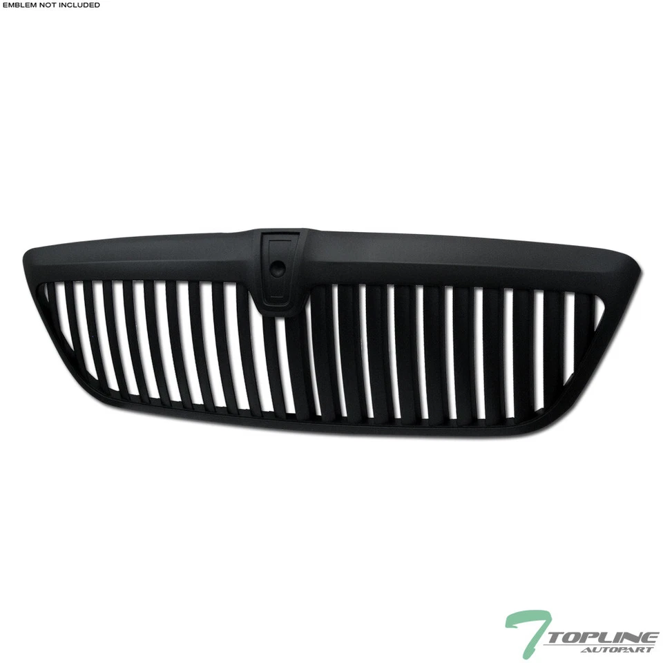 Topline For 1998-2002 Lincoln Navigator Vertical Front Hood Bumper Grille - Blk Foto 1 de 4