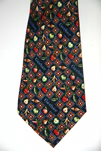 Commemorative NICOLE MILLER SILK Gerber Baby Food NECK TIE Vegetables - Picture 1 of 6