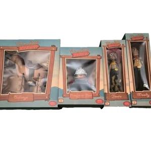 Rare Young Epoch Toy Story Roundup 4 Figure Sepia Set Woody Jessie Bullseye Auth - Picture 1 of 7