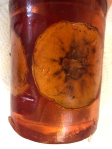 Orange Red Citrus Slice Pillar Candle Vintage Mild Citrus Scent Xanadu - Picture 1 of 11